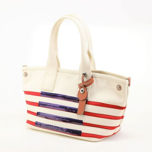 NWT Marc by Marc Jacobs St. Tropez Canvas Beach Tote - Picture 6 of 12
